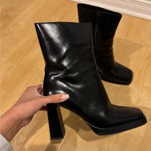 Genuine Leather Black Boots